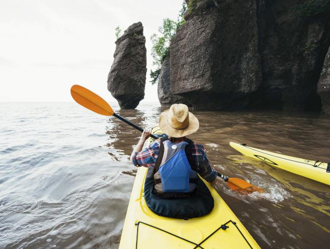 Hopewell Rocks bei Flut 