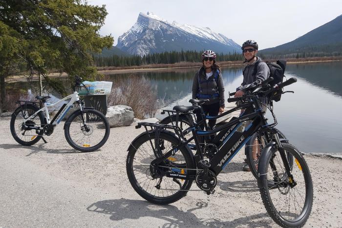 E-Bike & Wandertour am Johnston Canyon 